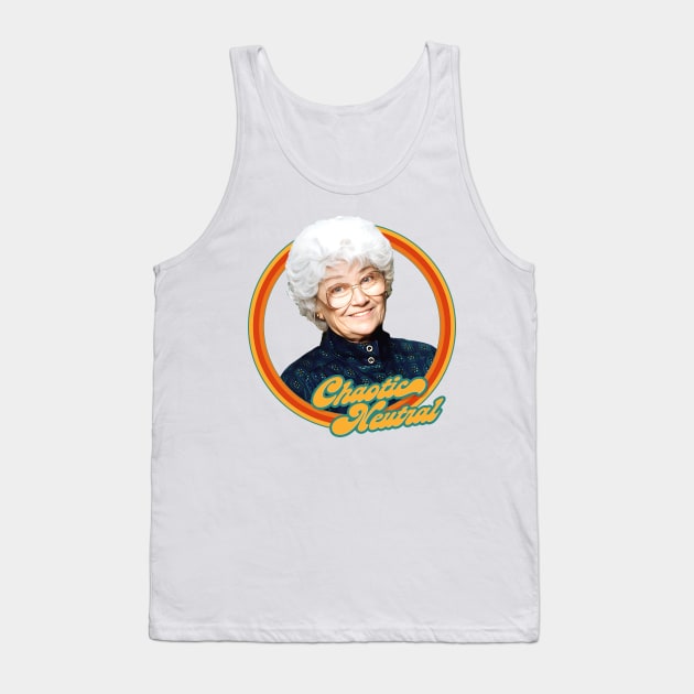 Sophia Petrillo ∆ Chaotic Neutral ∆ Golden Girls Tank Top by DankFutura